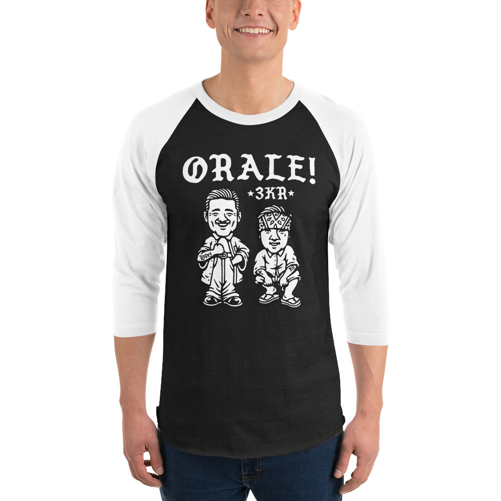 ORALE ! 3/4 sleeve raglan shirt